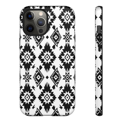 Black White Aztec Tough Case