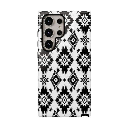 Black White Aztec Tough Case