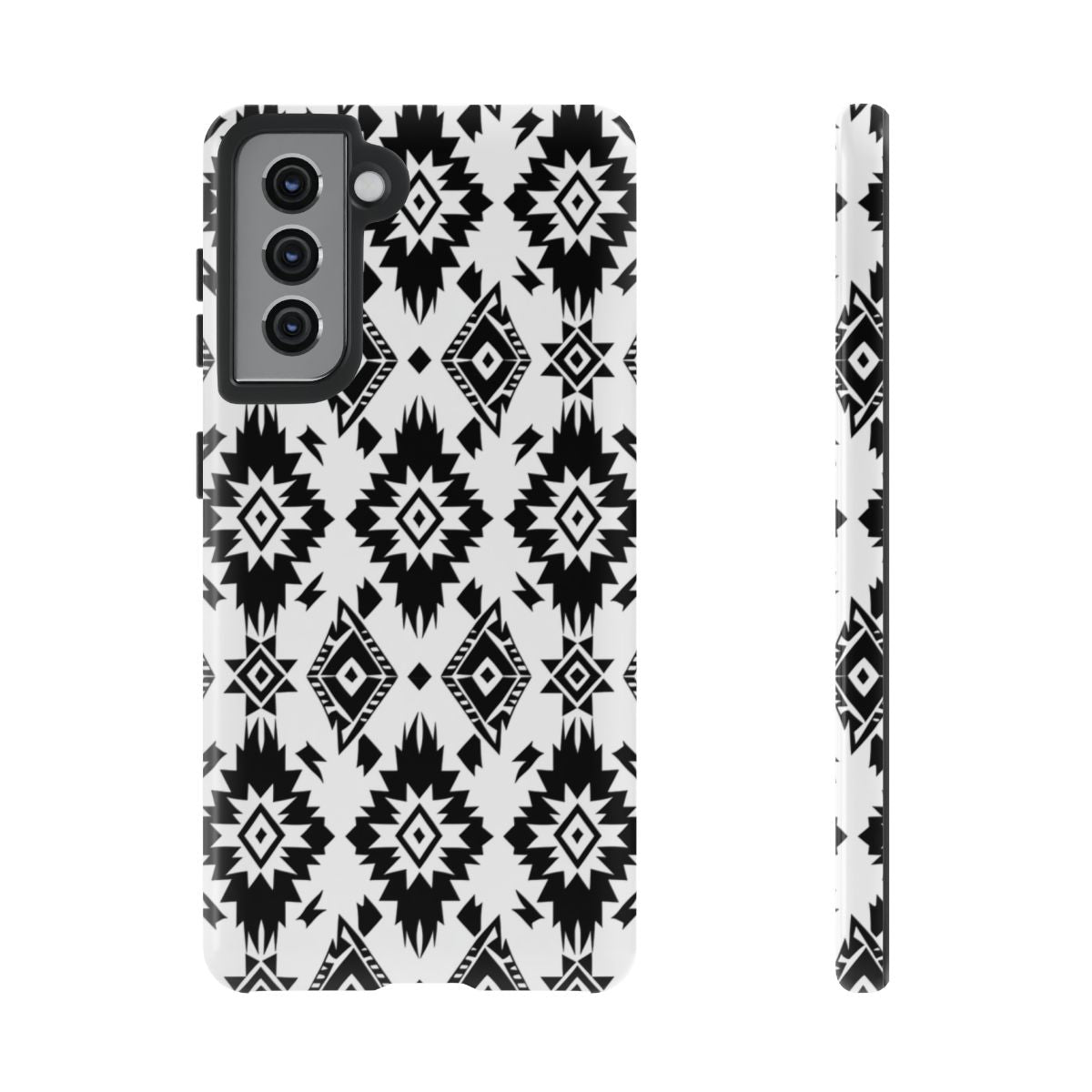 Black White Aztec Tough Case