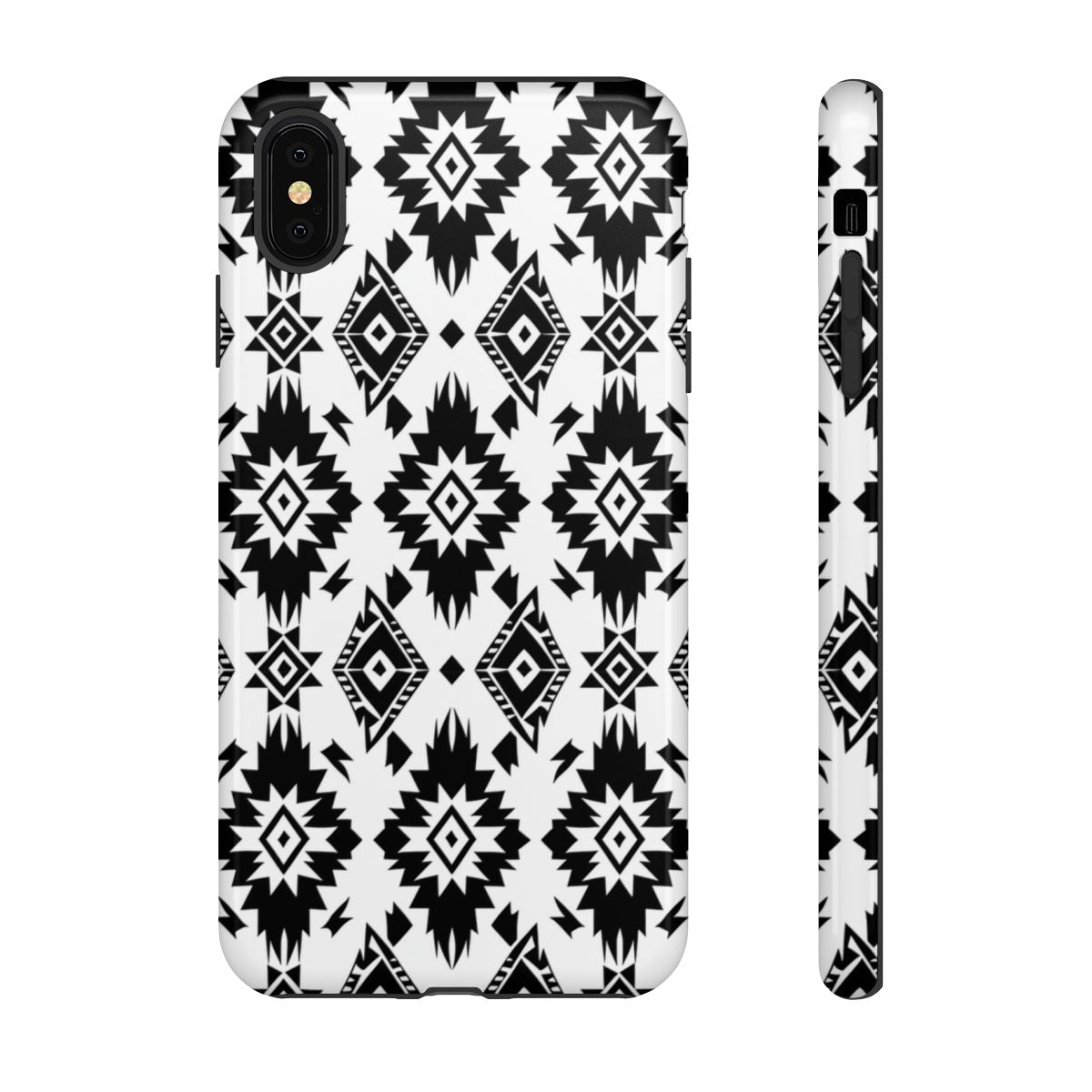 Black White Aztec Tough Case