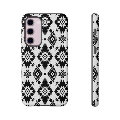 Black White Aztec Tough Case