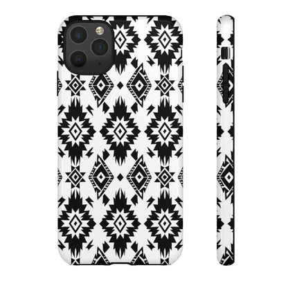 Black White Aztec Tough Case