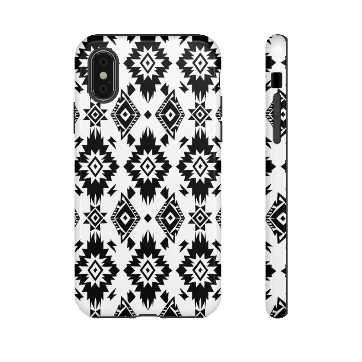 Black White Aztec Tough Case