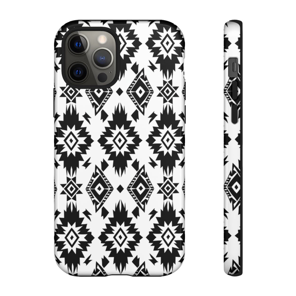 Black White Aztec Tough Case
