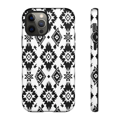 Black White Aztec Tough Case