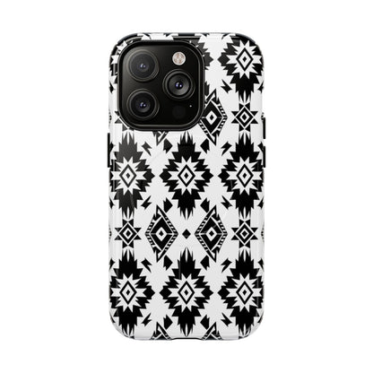Black White Aztec Magnetic Case