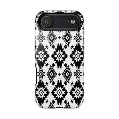 Black White Aztec Magnetic Case