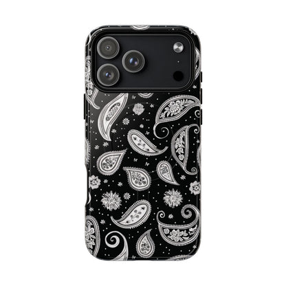 Black White Paisley Magnetic Case
