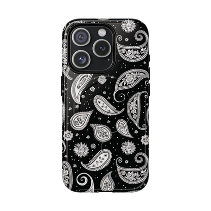 Black White Paisley Magnetic Case