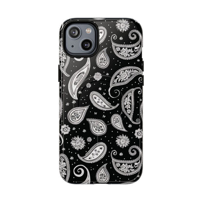 Black White Paisley Magnetic Case