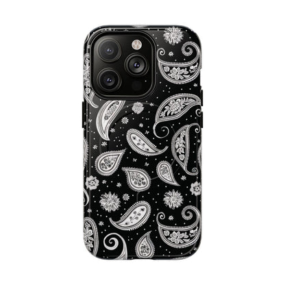 Black White Paisley Magnetic Case