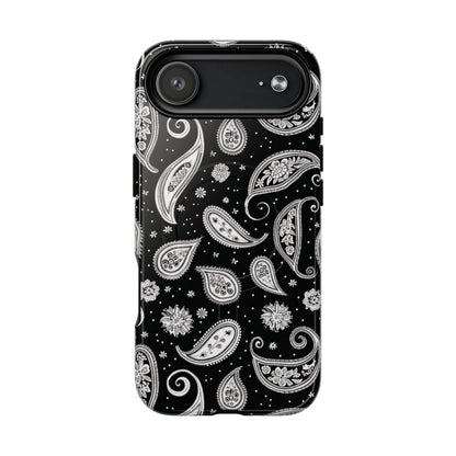 Black White Paisley Magnetic Case