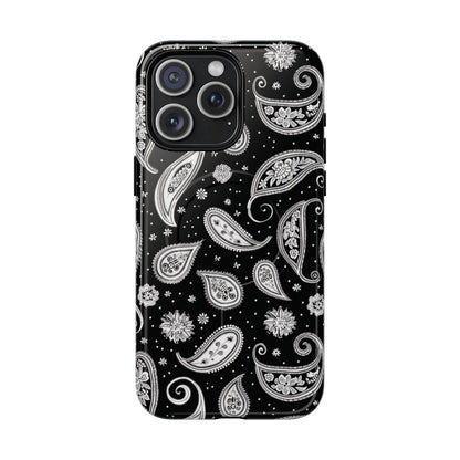 Black White Paisley Magnetic Case