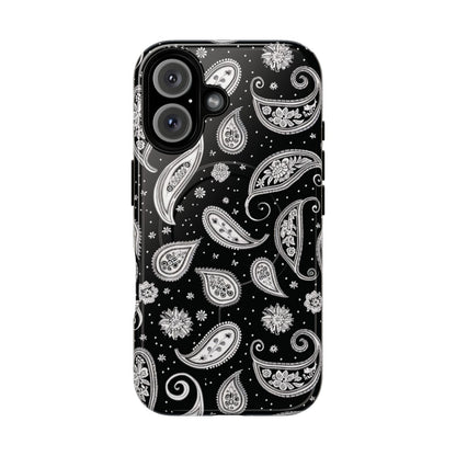 Black White Paisley Magnetic Case