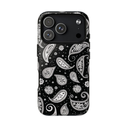 Black White Paisley Magnetic Case