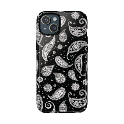Black White Paisley Magnetic Case