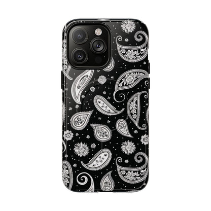 Black White Paisley Magnetic Case