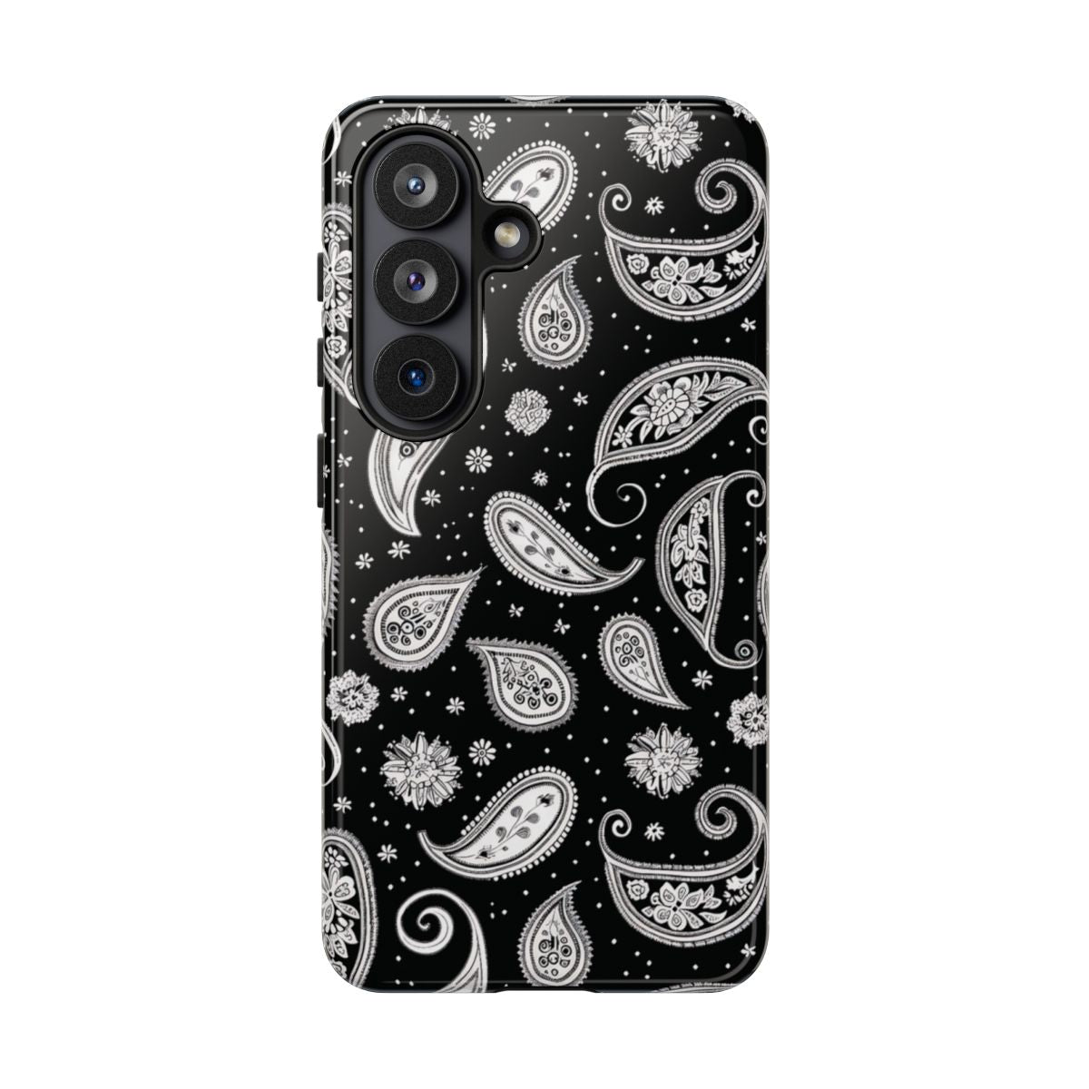 Black White Paisley Tough Case