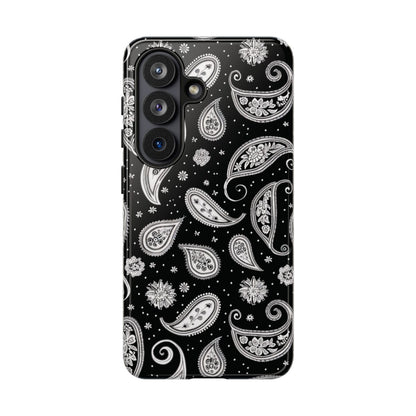 Black White Paisley Tough Case