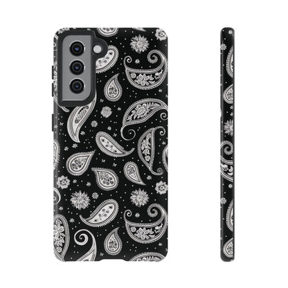 Black White Paisley Tough Case