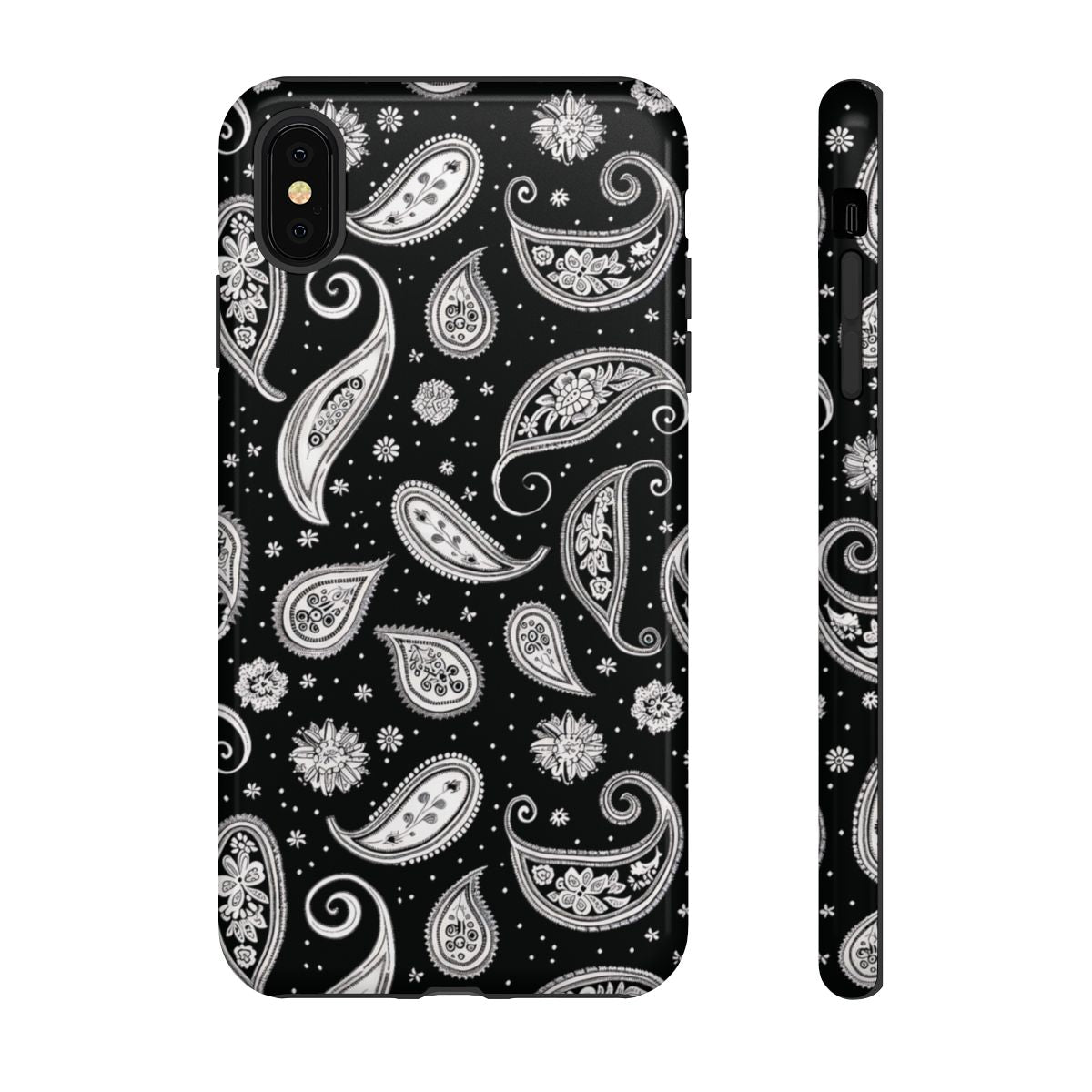 Black White Paisley Tough Case