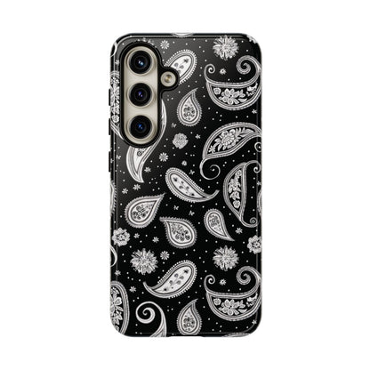 Black White Paisley Tough Case