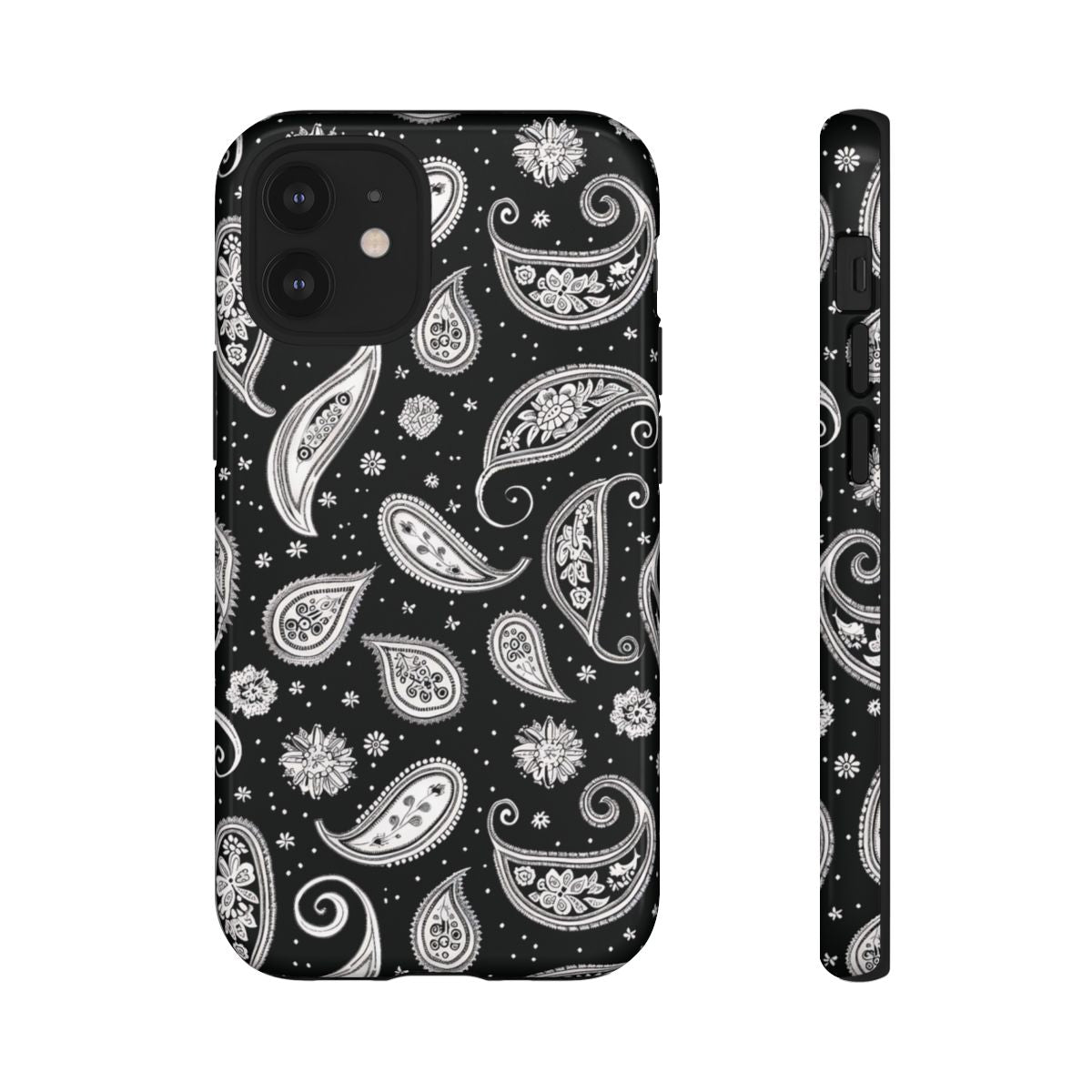 Black White Paisley Tough Case