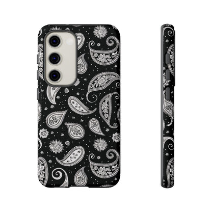 Black White Paisley Tough Case