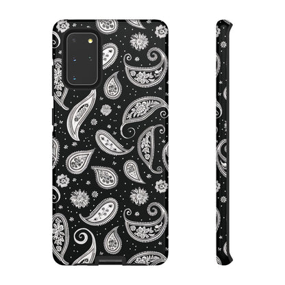 Black White Paisley Tough Case