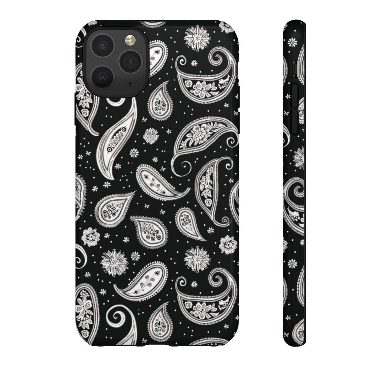 Black White Paisley Tough Case