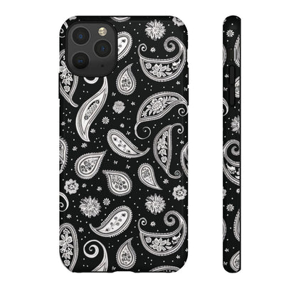 Black White Paisley Tough Case