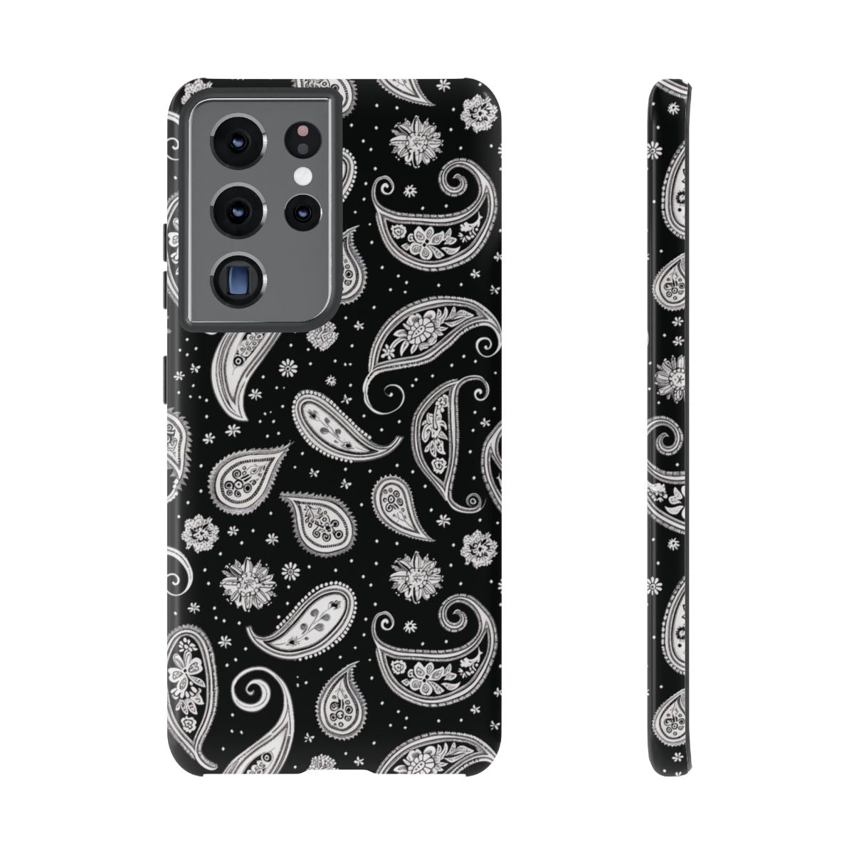 Black White Paisley Tough Case