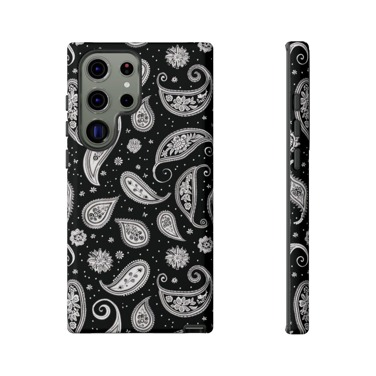 Black White Paisley Tough Case