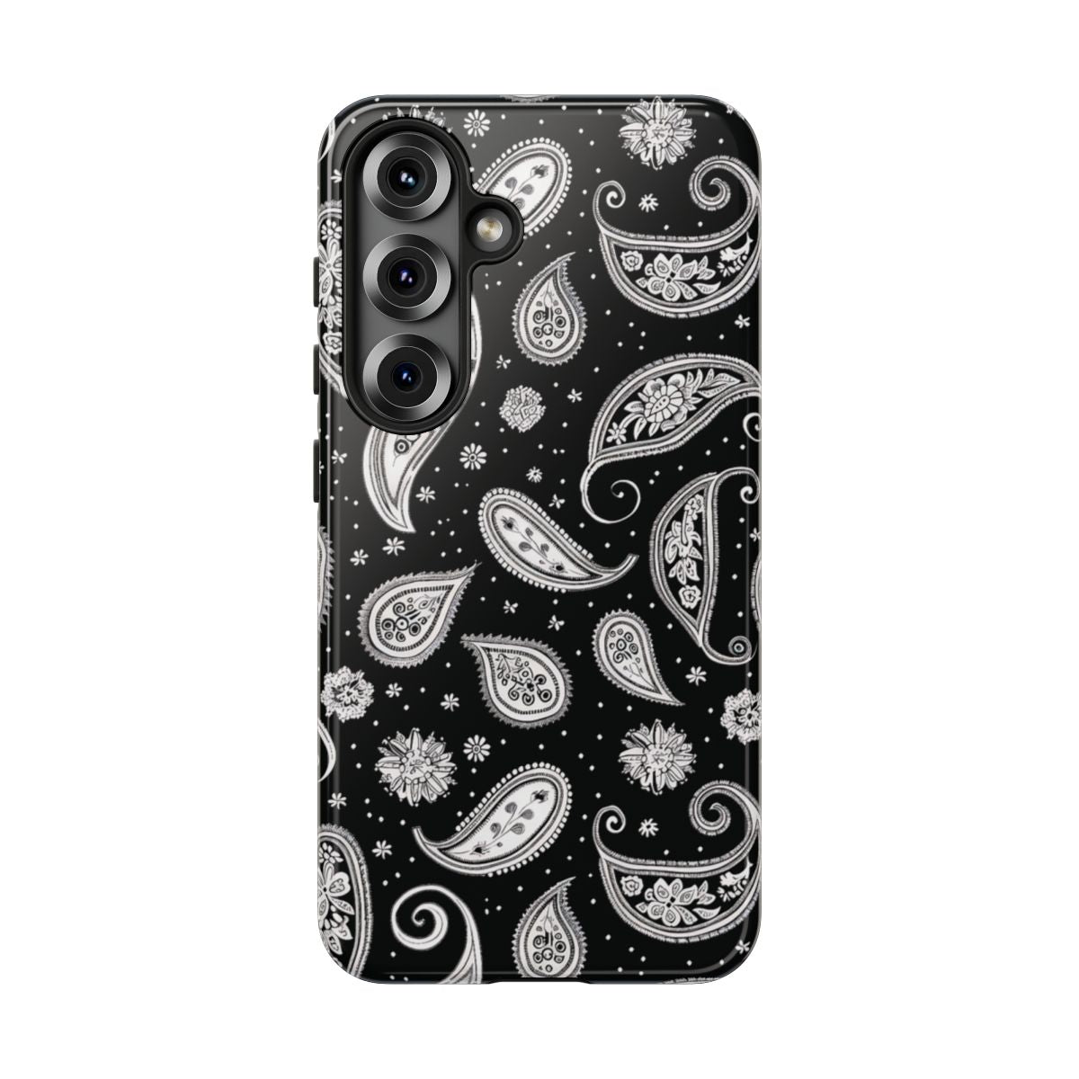 Black White Paisley Tough Case