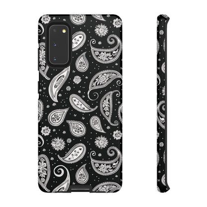 Black White Paisley Tough Case