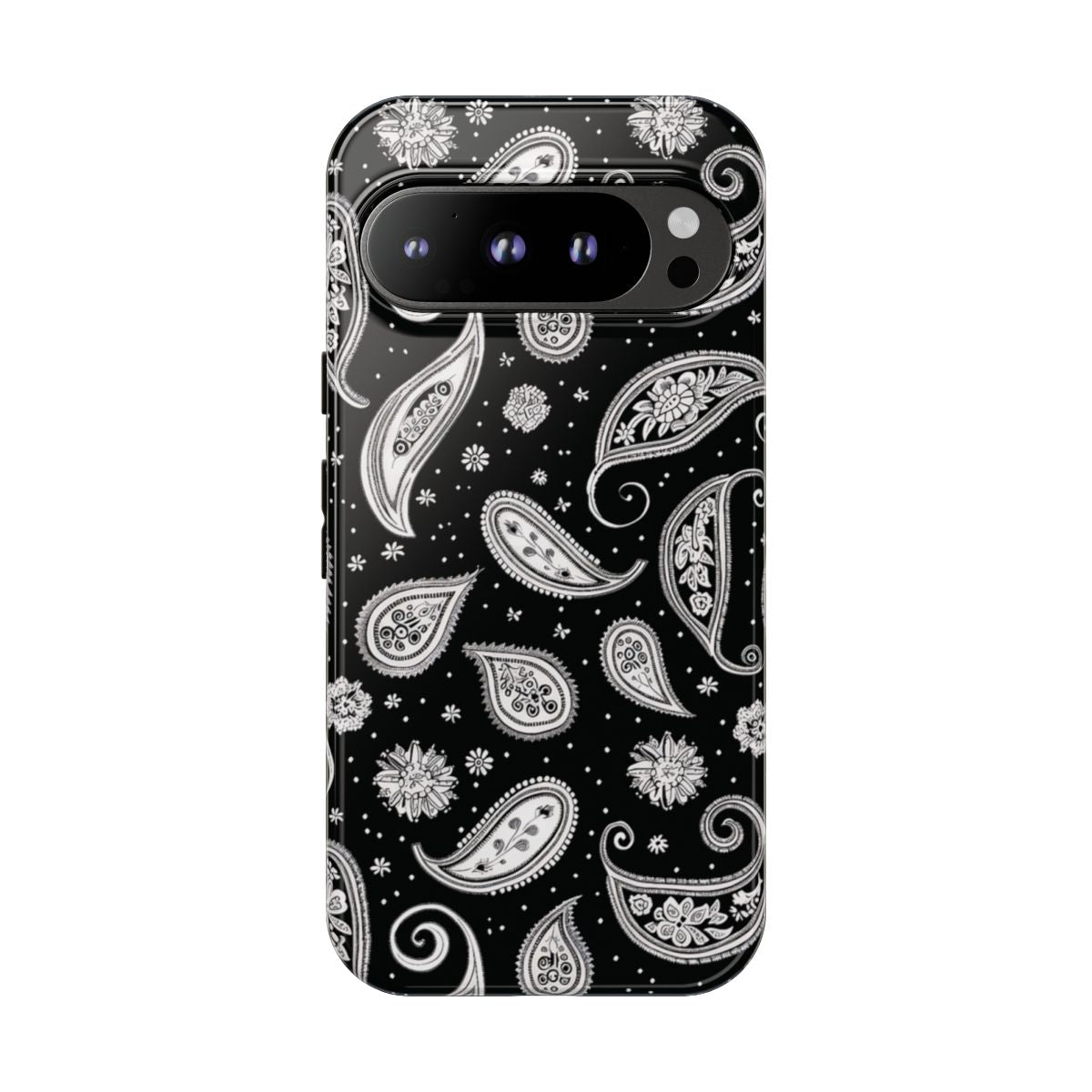 Black White Paisley Tough Case