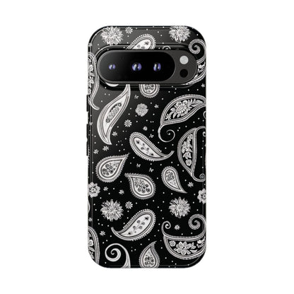 Black White Paisley Tough Case