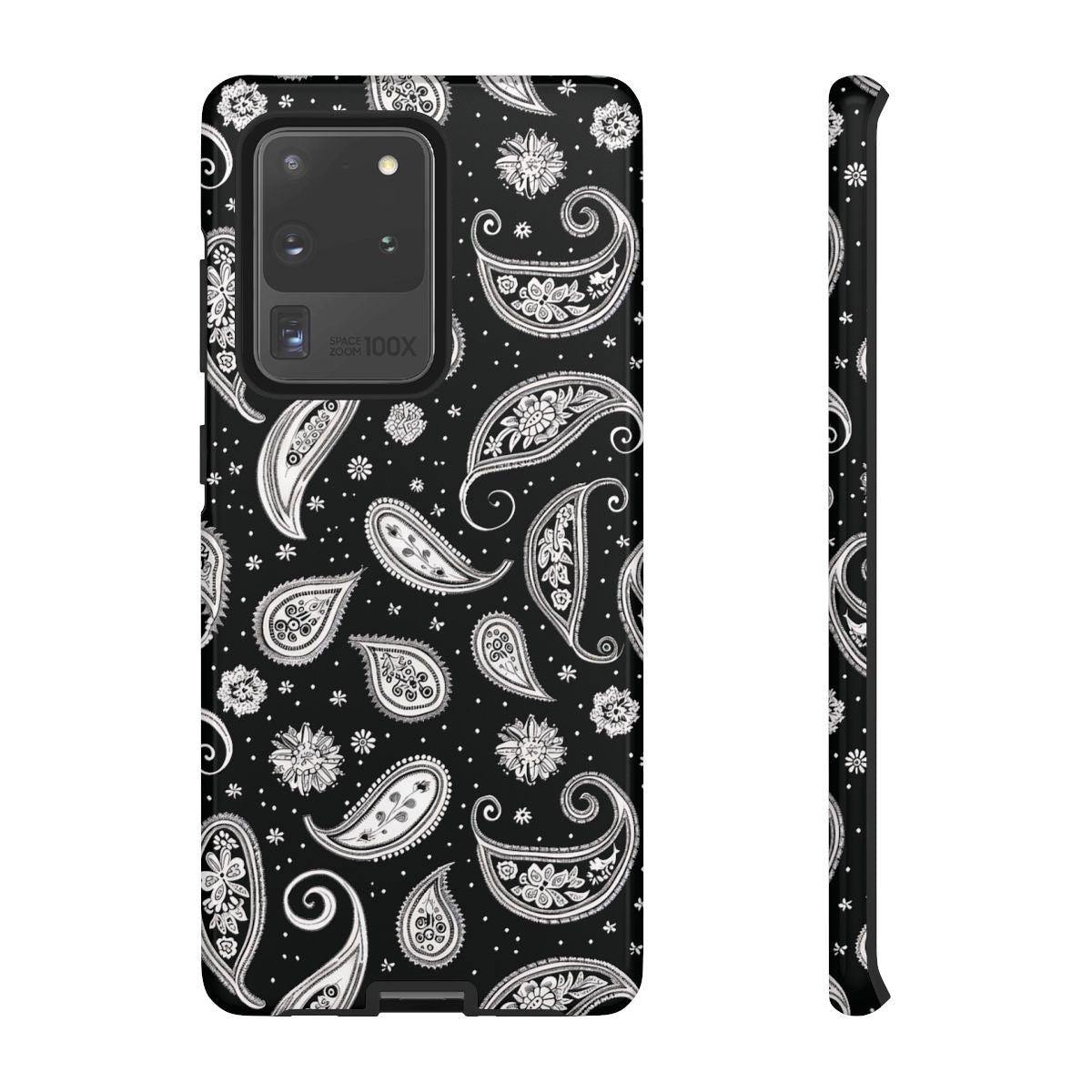 Black White Paisley Tough Case