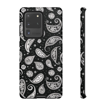 Black White Paisley Tough Case