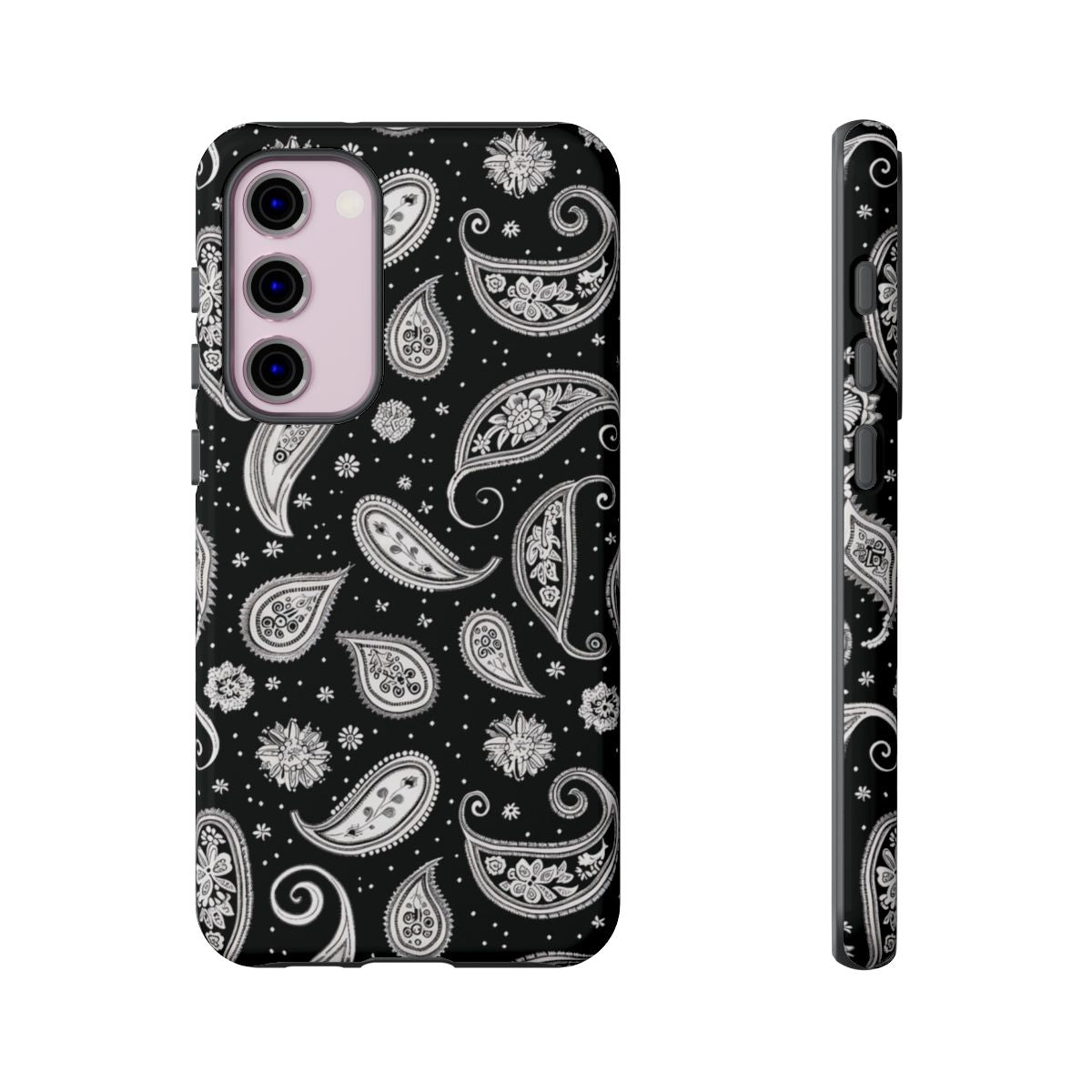 Black White Paisley Tough Case