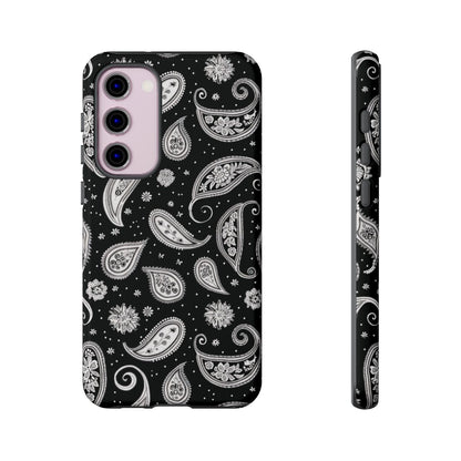 Black White Paisley Tough Case