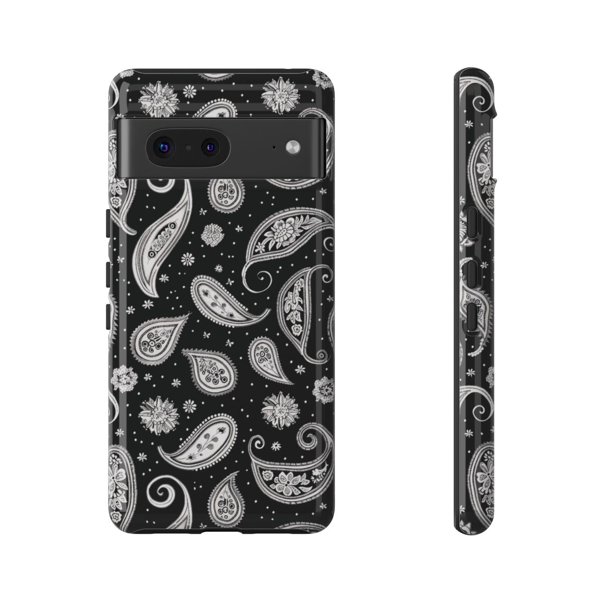 Black White Paisley Tough Case