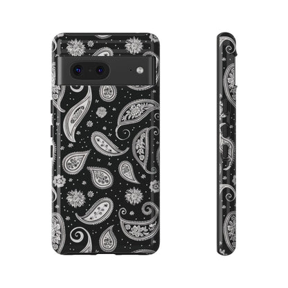 Black White Paisley Tough Case