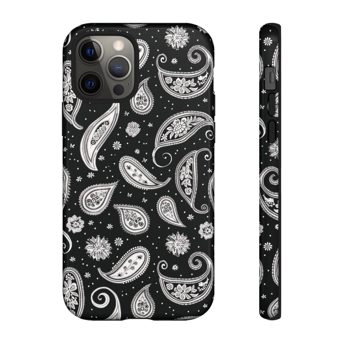 Black White Paisley Tough Case