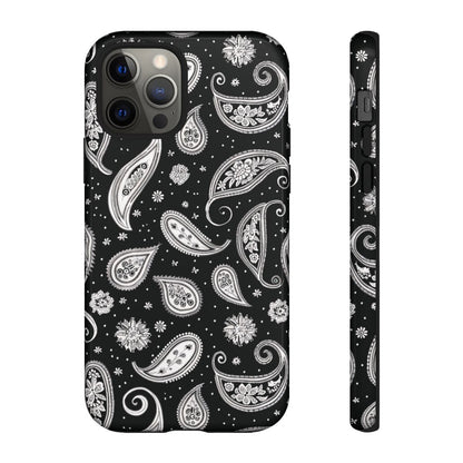 Black White Paisley Tough Case