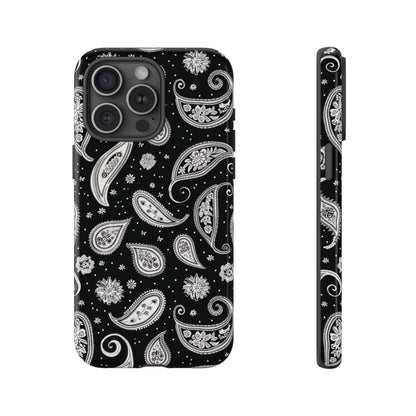 Black White Paisley Tough Case