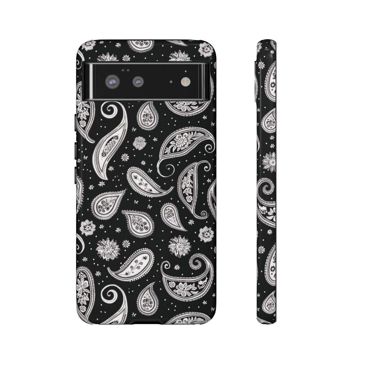 Black White Paisley Tough Case