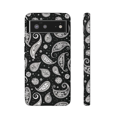 Black White Paisley Tough Case