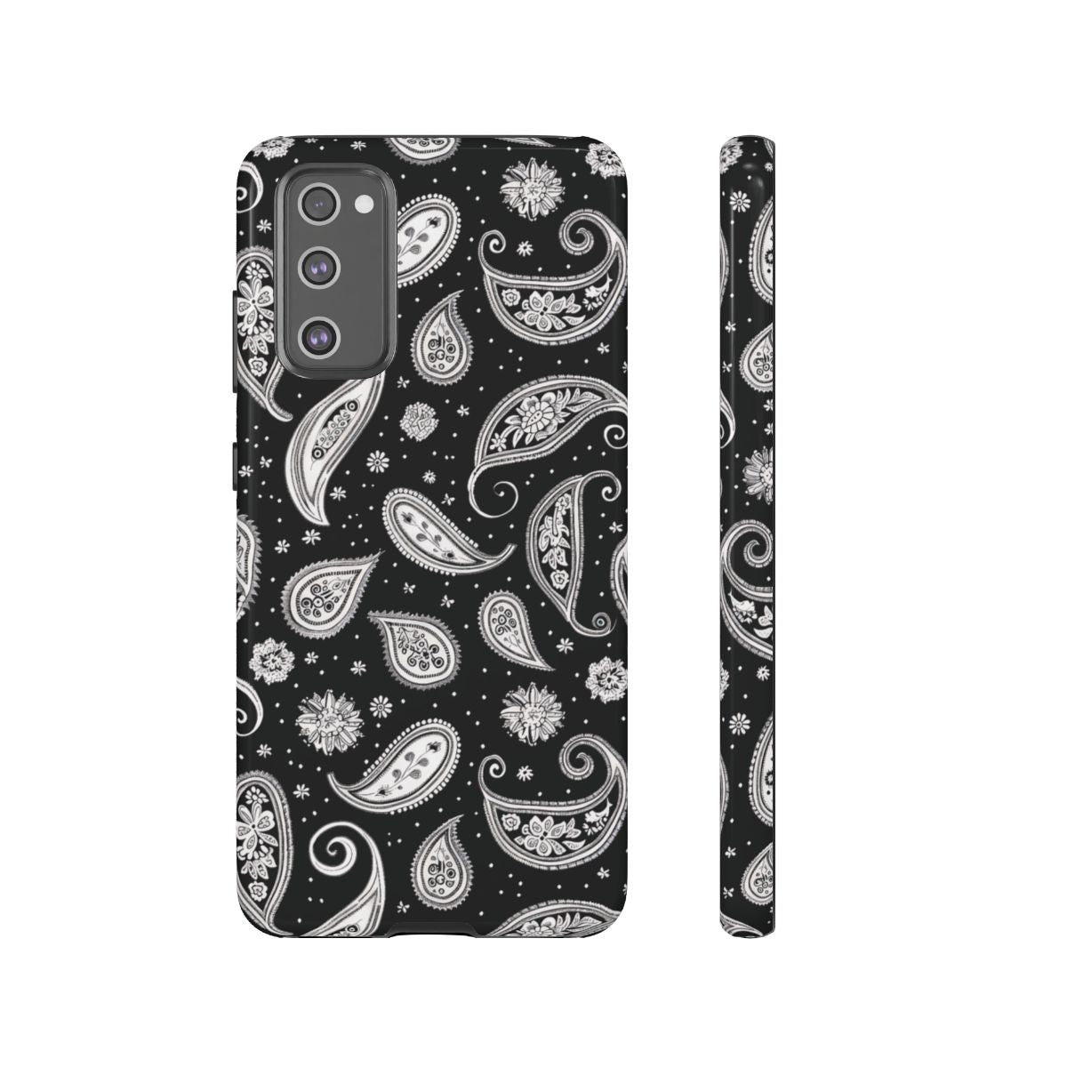 Black White Paisley Tough Case