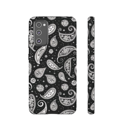 Black White Paisley Tough Case